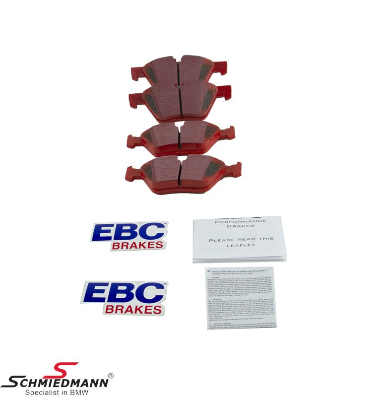 Racing brake pads front EBC red stuff (for road and extreme driving