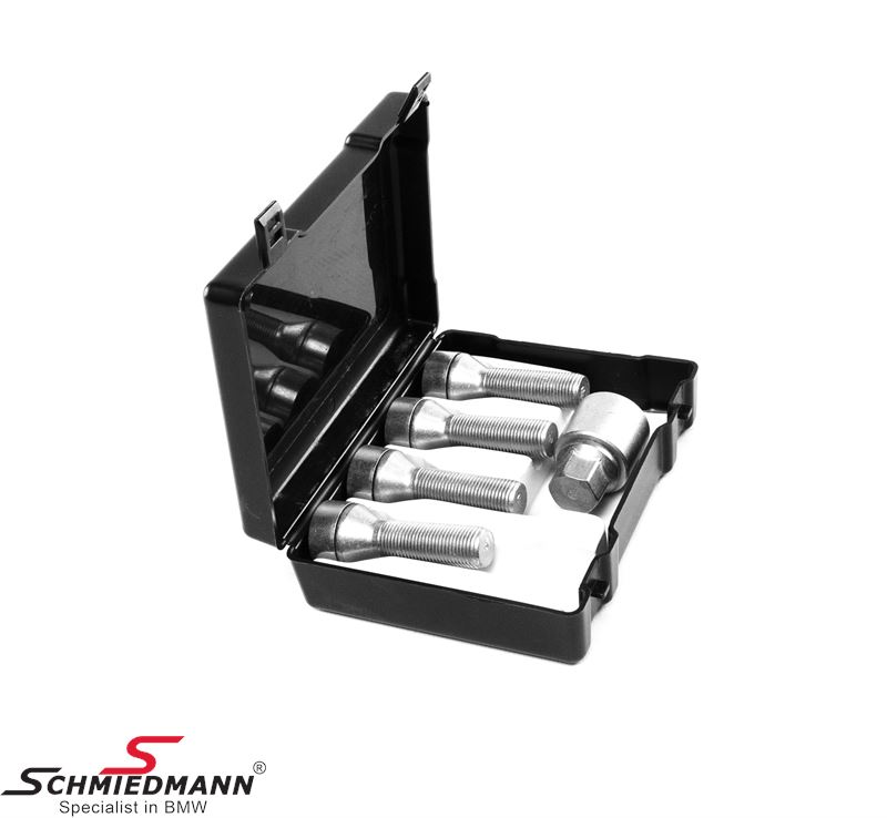 Wheel lock set high security with rotating head M14X1,25X40MM 60gr SW17