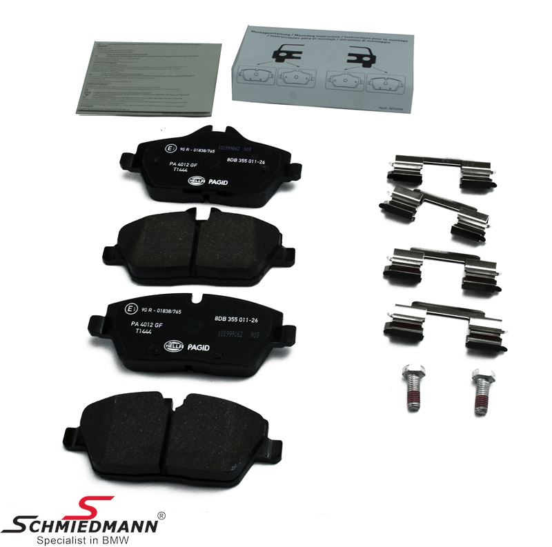 Brake pads front, original HellaPagid Germany 34116772892, 34 11 6 772 892, 6772892, 34116772892H