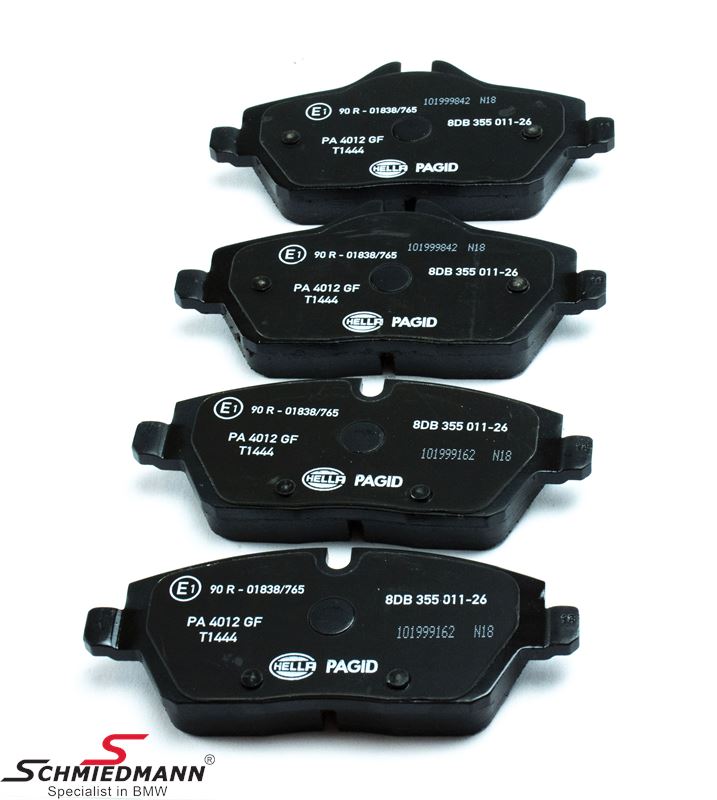 Brake pads front, original HellaPagid Germany 34116772892, 34 11 6 772 892, 6772892, 34116772892H
