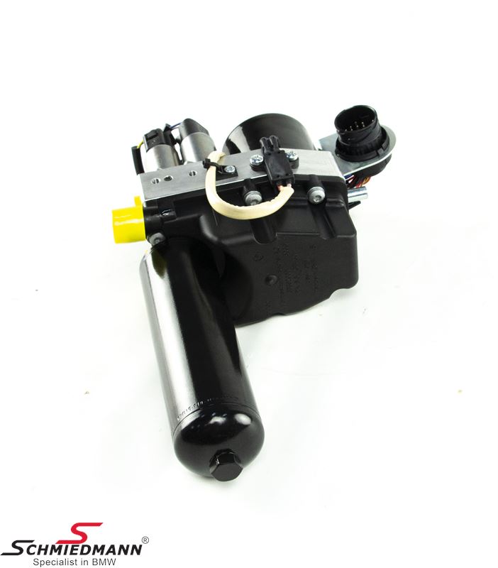 Hydraulic unit with pressure accumulator for SMG