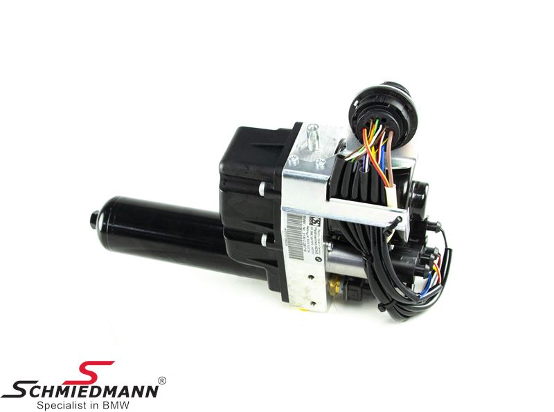 Hydraulic unit with pressure accumulator for SMG