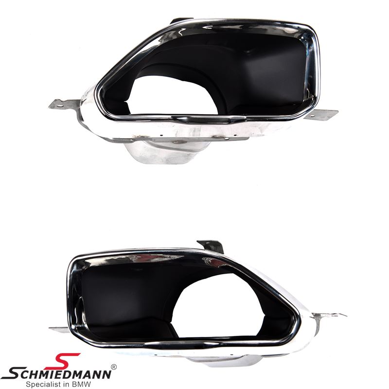 Retrofit set of M340 exhaust tips (Gloss black diffuser, Exhaust