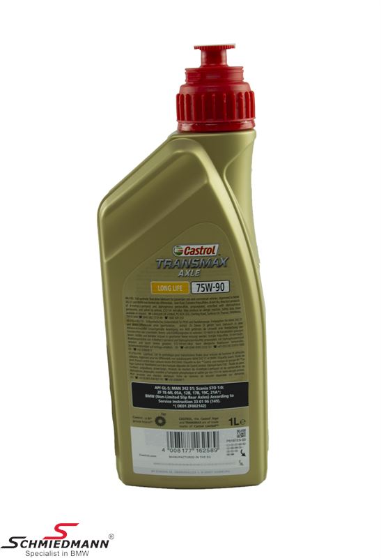 Castrol final drive oil Transmax Axle Longlife 75W/90 1L CASST75W90