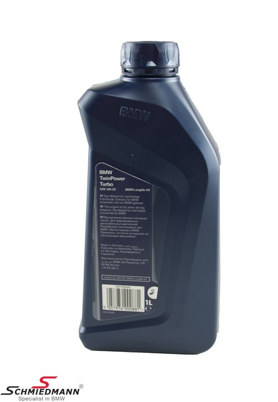 Engine oil 1L can BMW TwinPower Turbo Longlife04 oil SAE 5W30