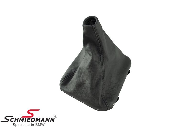 Gear lever cover genuine leather black GM36