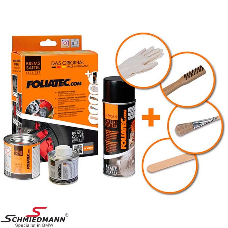 Foliatec brake caliper paint Marina bay silver met w. brush 372002197
