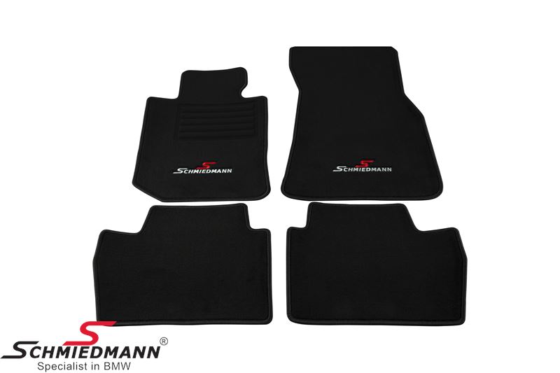 Floormats front/rear original Schmiedmann Sport Edition Black SCMG22SP