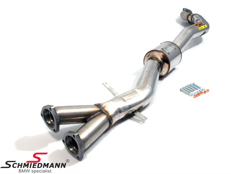 Middle silencer 76MM Supersprint Lightweight Racing from cat to rear