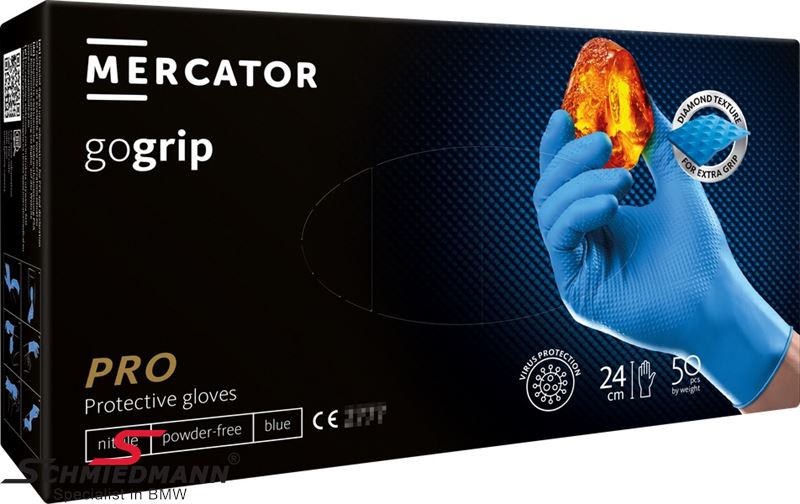 Nitrile gloves, GoGrip blue, 50 pcs. XXL MER20318