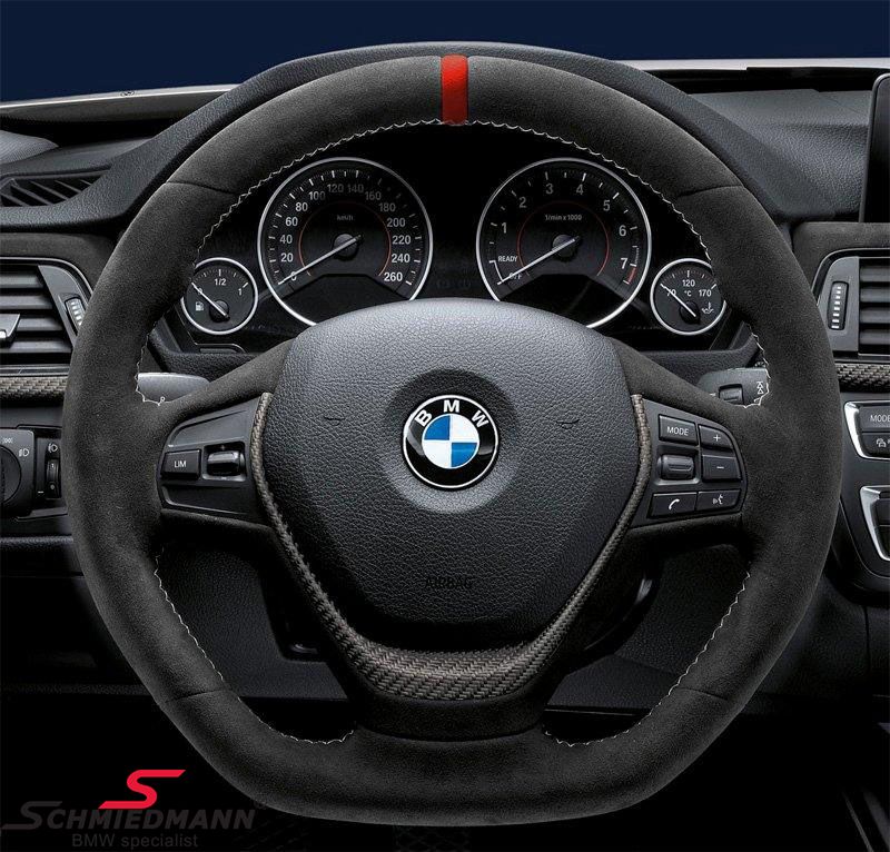 Sport steering wheel BMW MPerformance flat bottom leather/alcantara