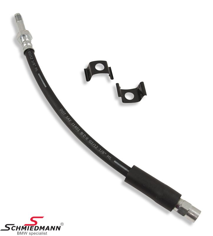 Brake hose front Schmiedmann HG High Grade inclusive clips
