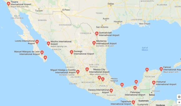 International Airports In Mexico Map Mexico Inspections Go Nuclear on International Aircraft