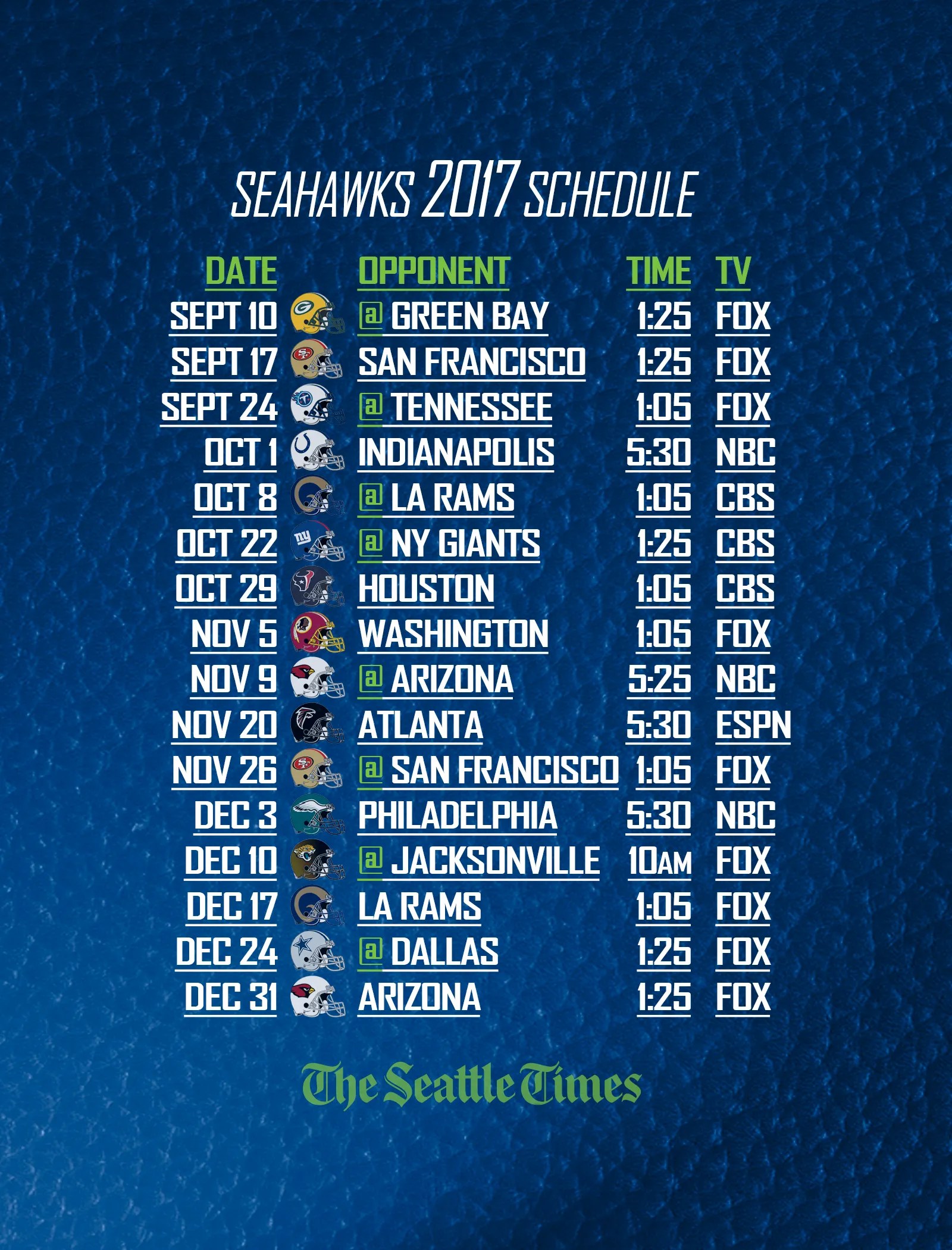 Seahawks finalize dates for preseason games The Seattle Times