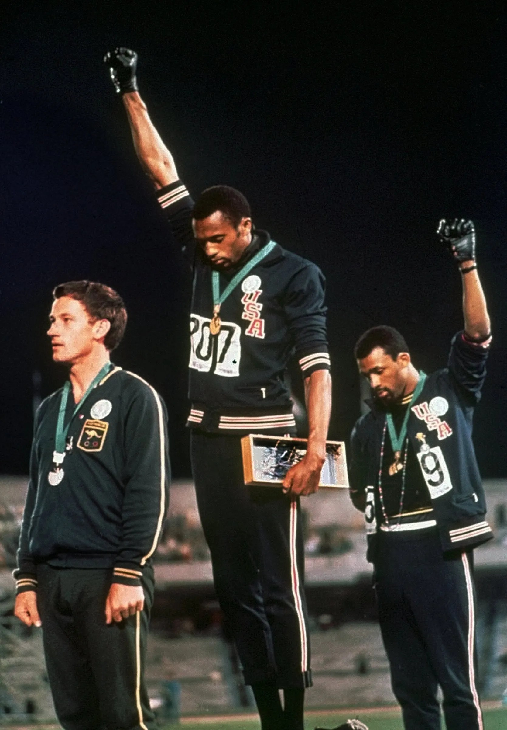 Olympian John Carlos raised a gloved fist for justice 50 years ago, but