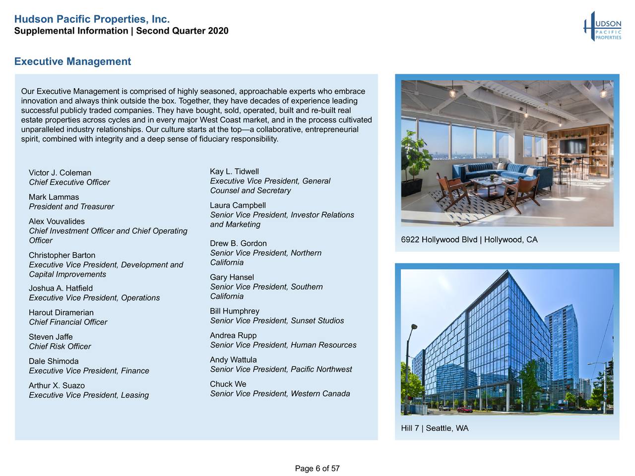 Hudson Pacific Properties, Inc. 2020 Q2 Results Earnings Call