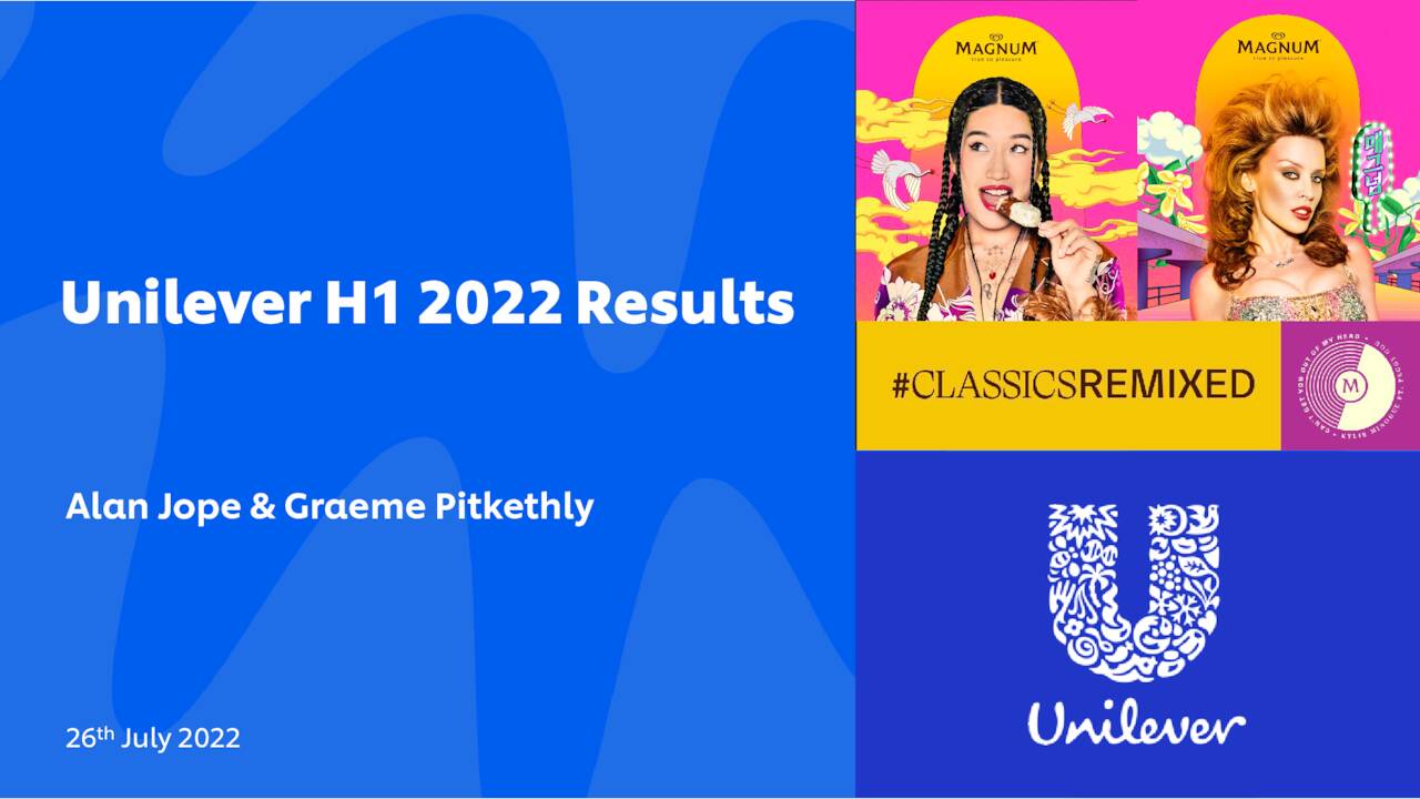 Unilever PLC 2022 Q2 Results Earnings Call Presentation (NYSEUL