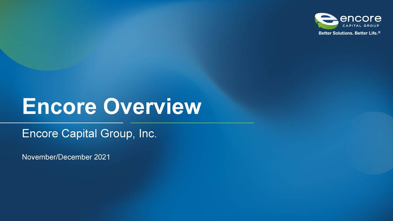 Encore Capital Group (ECPG) Investor Presentation (NASDAQECPG
