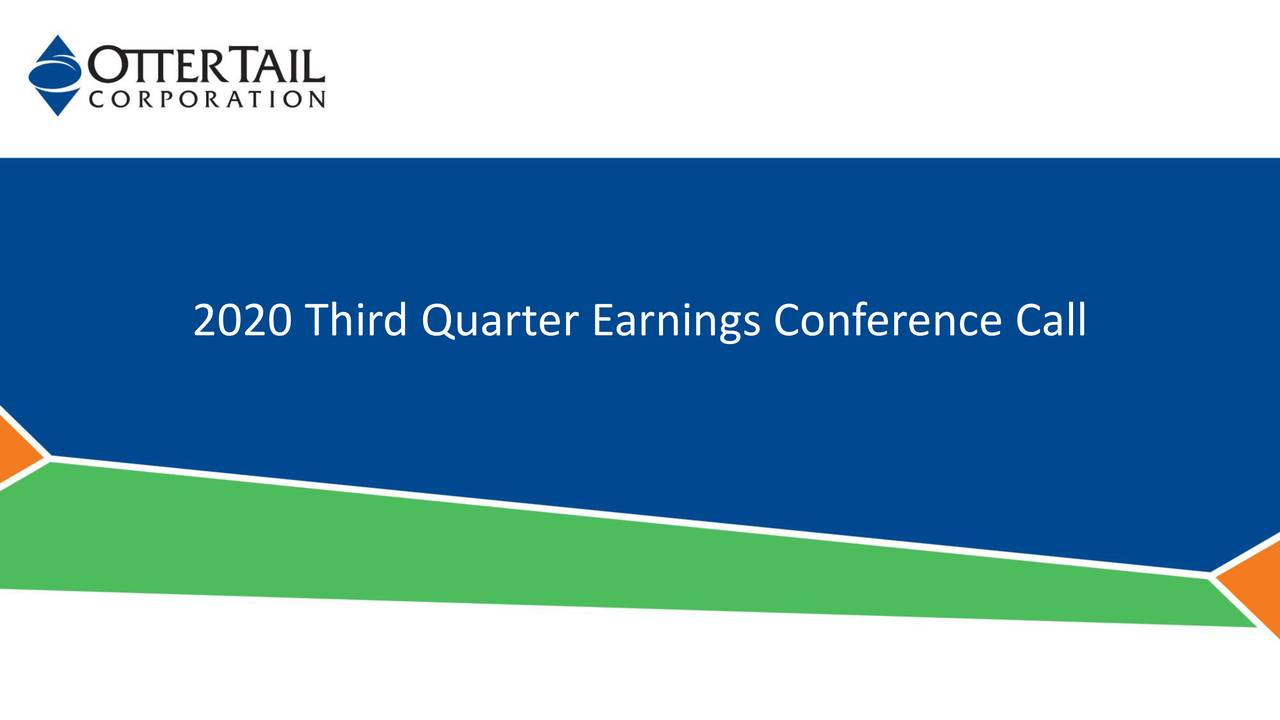 Otter Tail Corporation 2020 Q3 Results Earnings Call Presentation