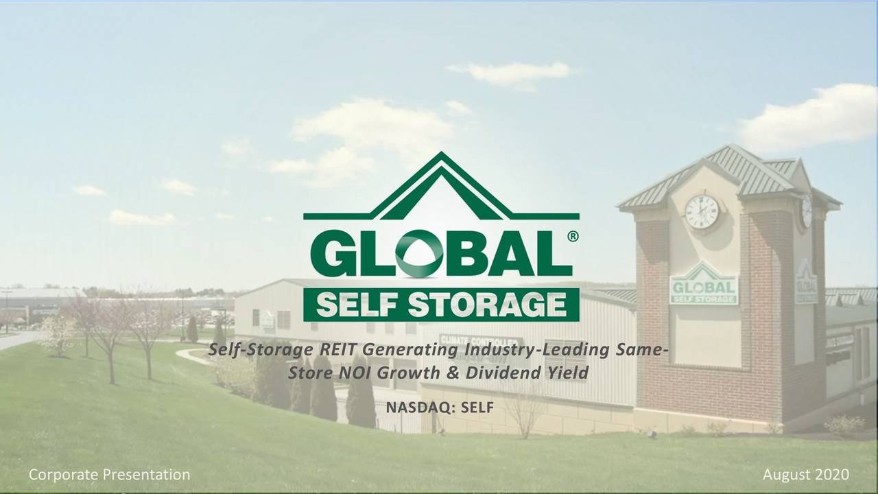 Global Self Storage (SELF) Investor Presentation Slideshow (NASDAQ