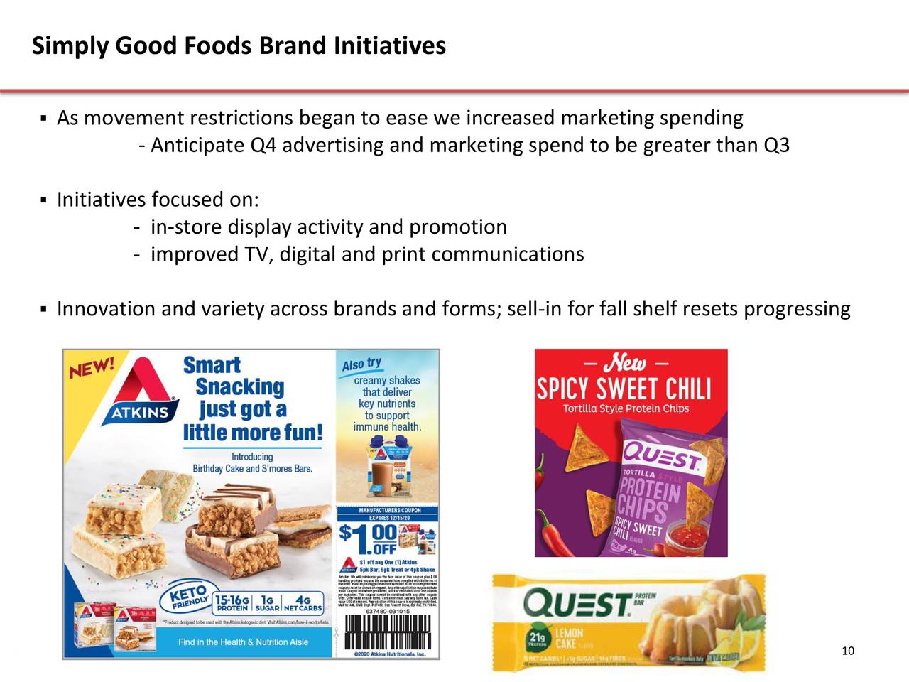 The Simply Good Foods Company 2020 Q3 Results Earnings Call
