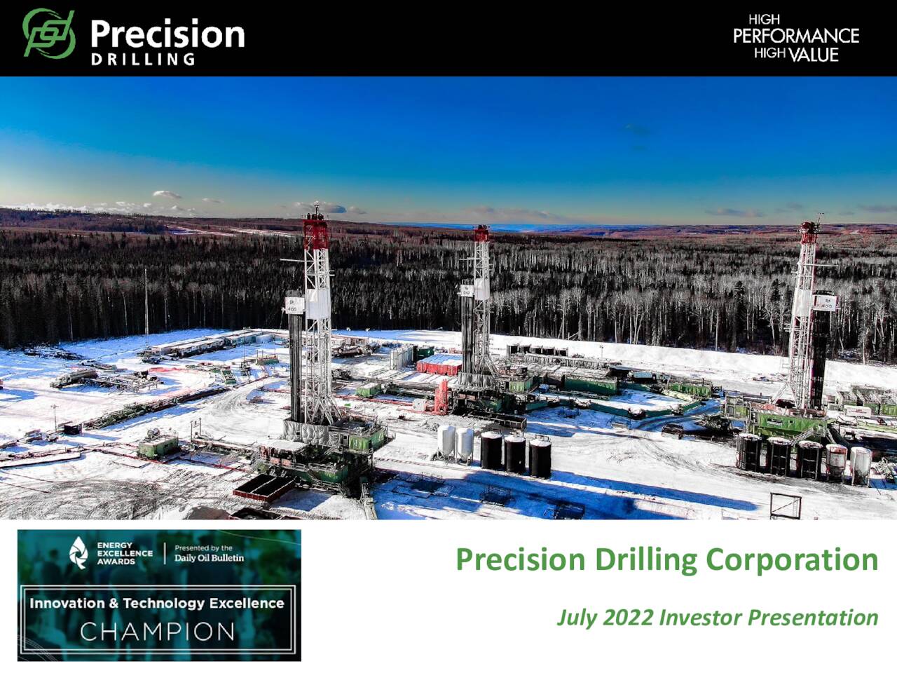 Precision Drilling Corporation 2022 Q2 Results Earnings Call Presentation (NYSEPDS