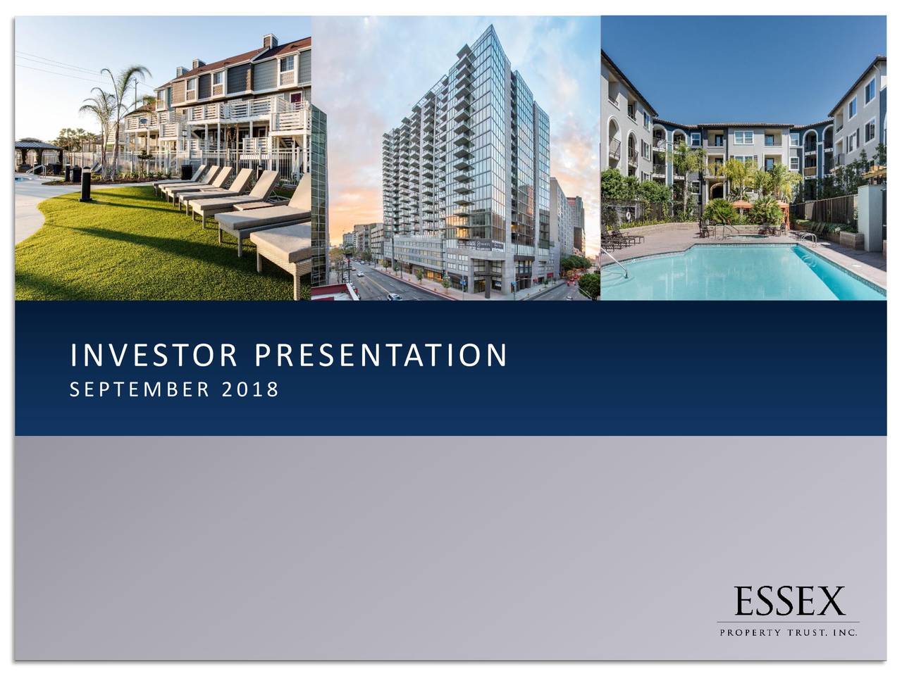 Essex Property Trust (ESS) Investor Presentation Slideshow Essex