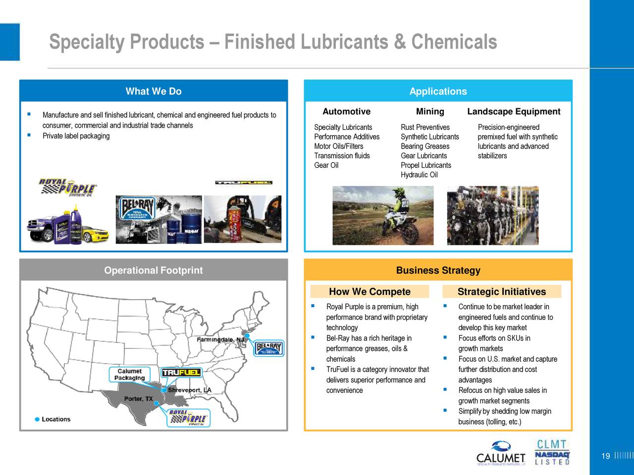 Calumet Specialty Products Partners (CLMT) Investor Presentation