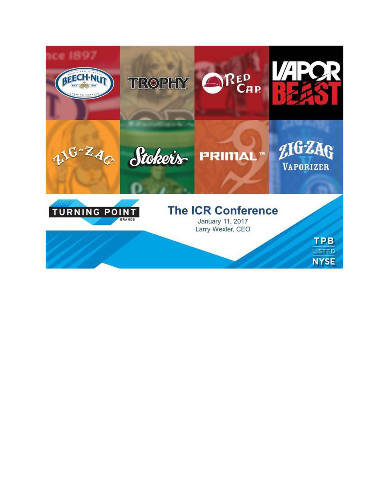 Turning Point Brands (TPB) Presents At 2017 ICR Conference (NYSETPB