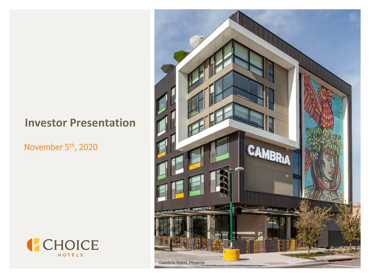 Choice Hotels International, Inc. 2020 Q3 Results Earnings Call