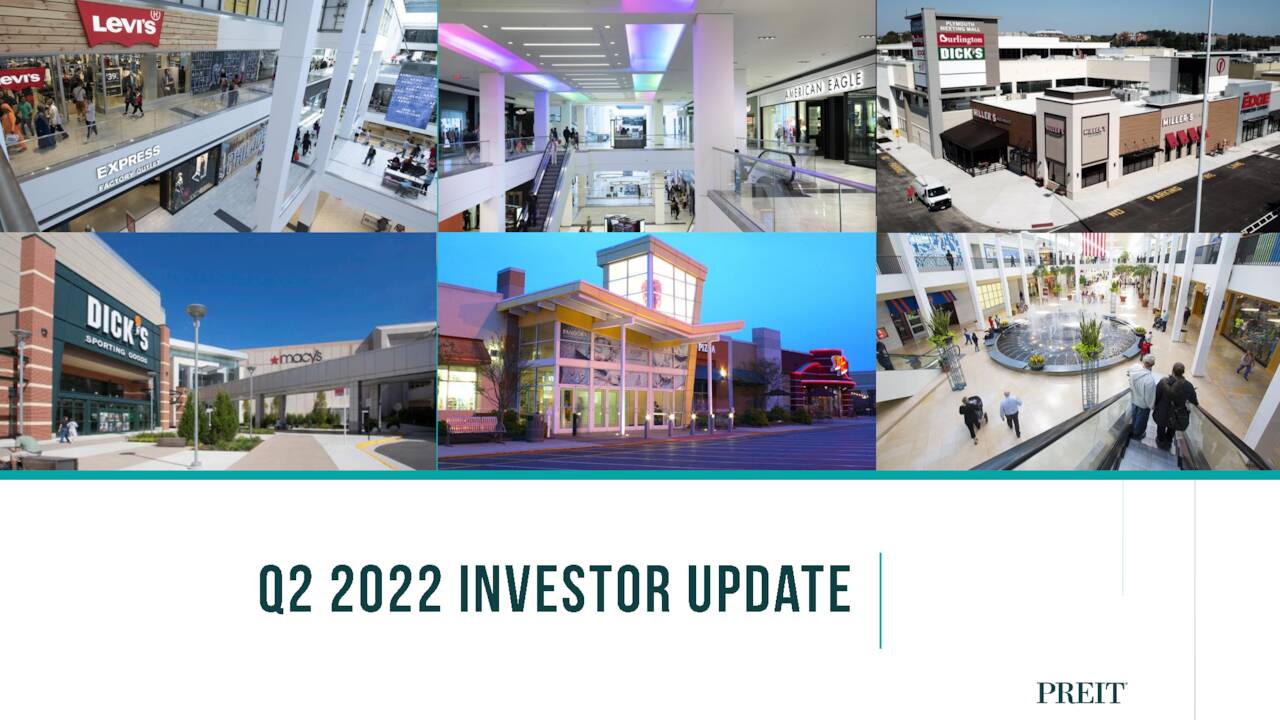 Pennsylvania Real Estate Investment Trust 2022 Q2 Results Earnings