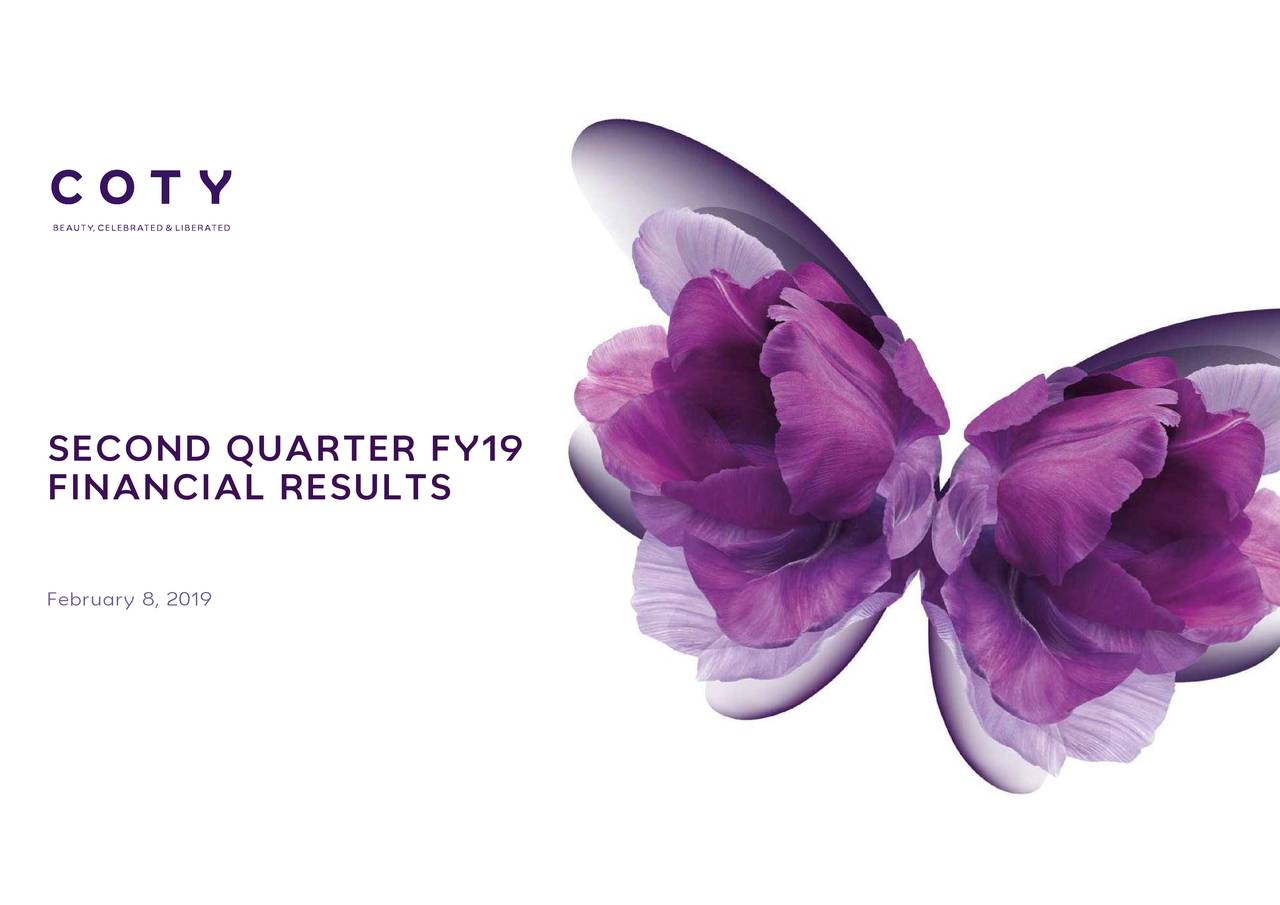 Finanzas Coty Inc. 2019 Q2 Results Earnings Call Slides América
