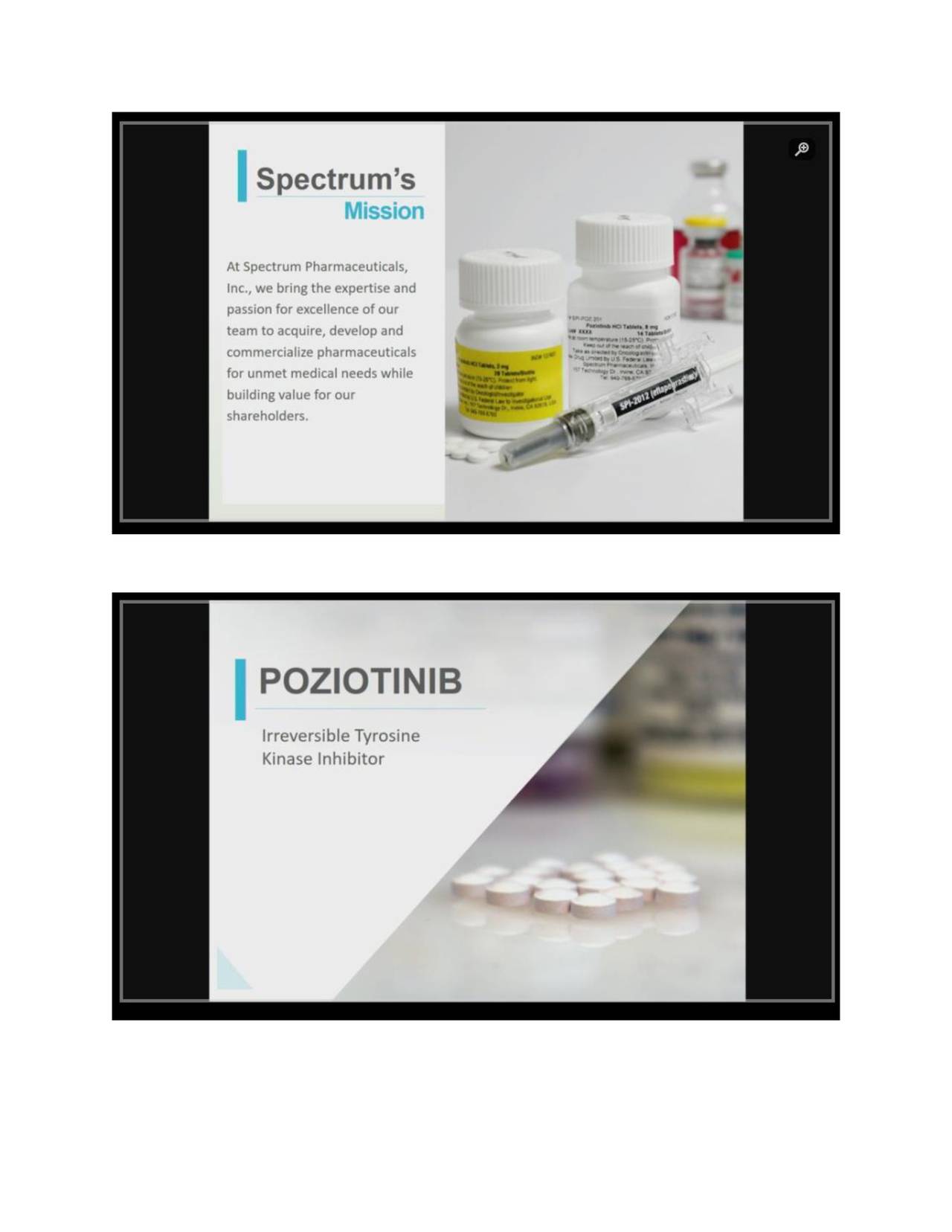 Spectrum Pharmaceuticals (SPPI) Presents At Noble Financial Capital