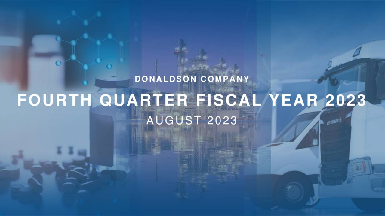 Donaldson Company, Inc. 2023 Q4 Results Earnings Call Presentation