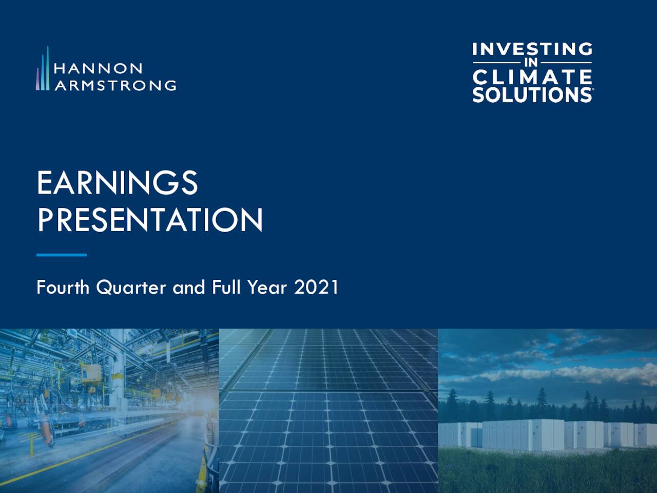 Hannon Armstrong Sustainable Infrastructure Capital, Inc. 2021 Q4