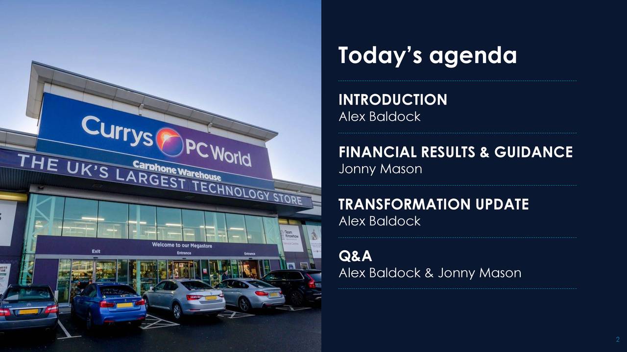 Dixons Carphone Plc ADR 2020 Q2 Results Earnings Call Presentation