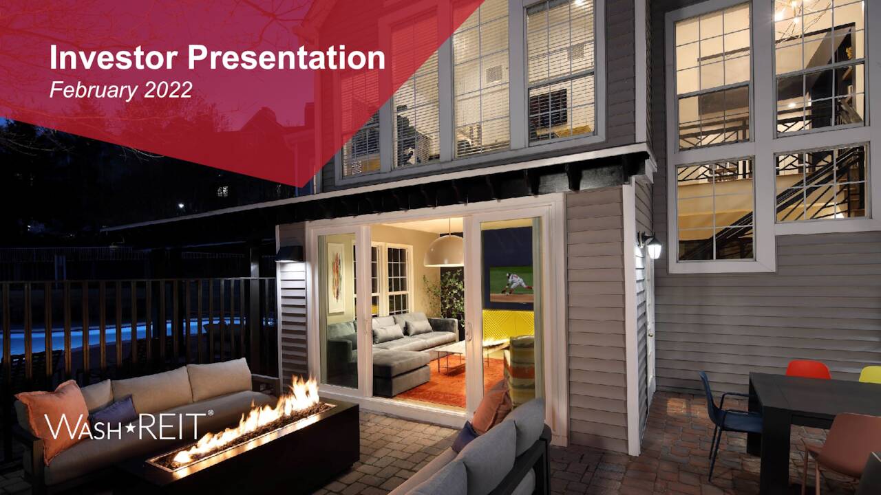 Washington Real Estate Investment Trust 2021 Q4 Results Earnings