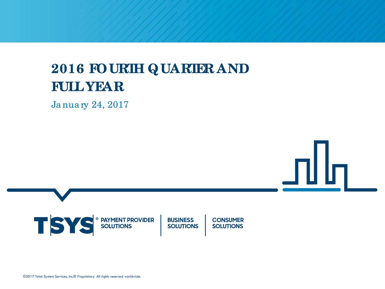 Total System Services, Inc. 2016 Q4 Results Earnings Call Slides (NYSETSS) Seeking Alpha
