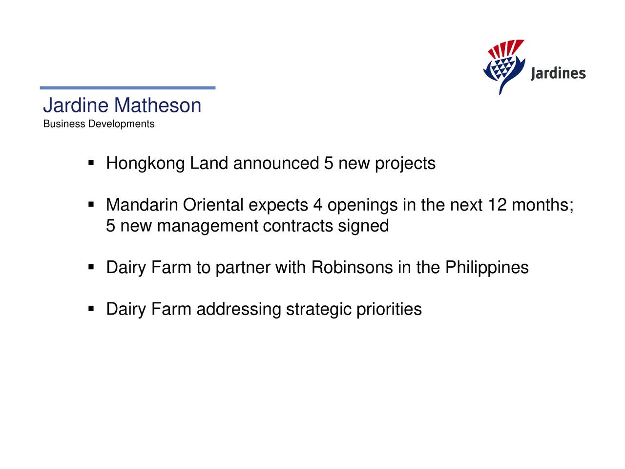 Jardine Matheson Holdings Ltd. ADR 2018 Q2 Results Earnings Call