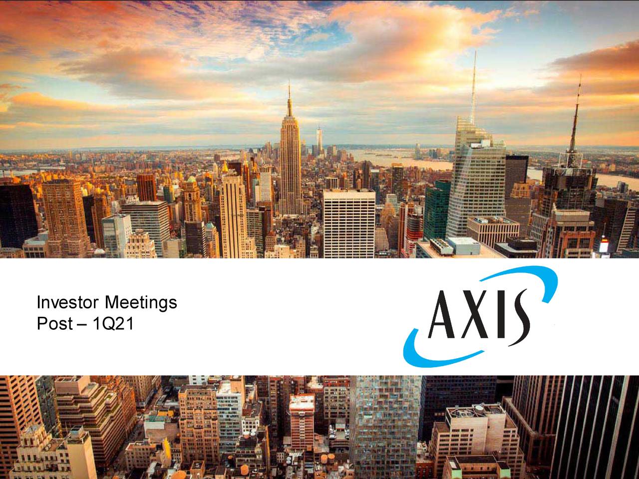 AXIS Capital Holdings (AXS) Investor Presentation Slideshow (NYSEAXS