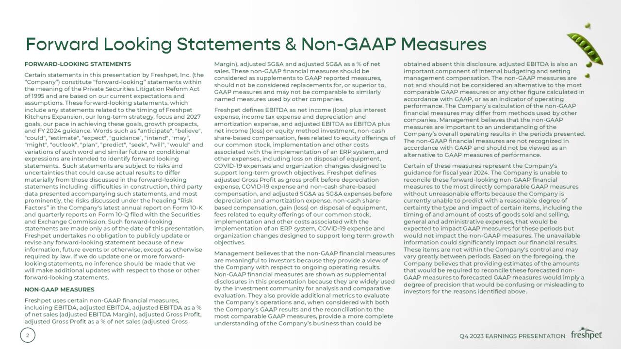 Freshpet, Inc. 2023 Q4 Results Earnings Call Presentation (NASDAQ