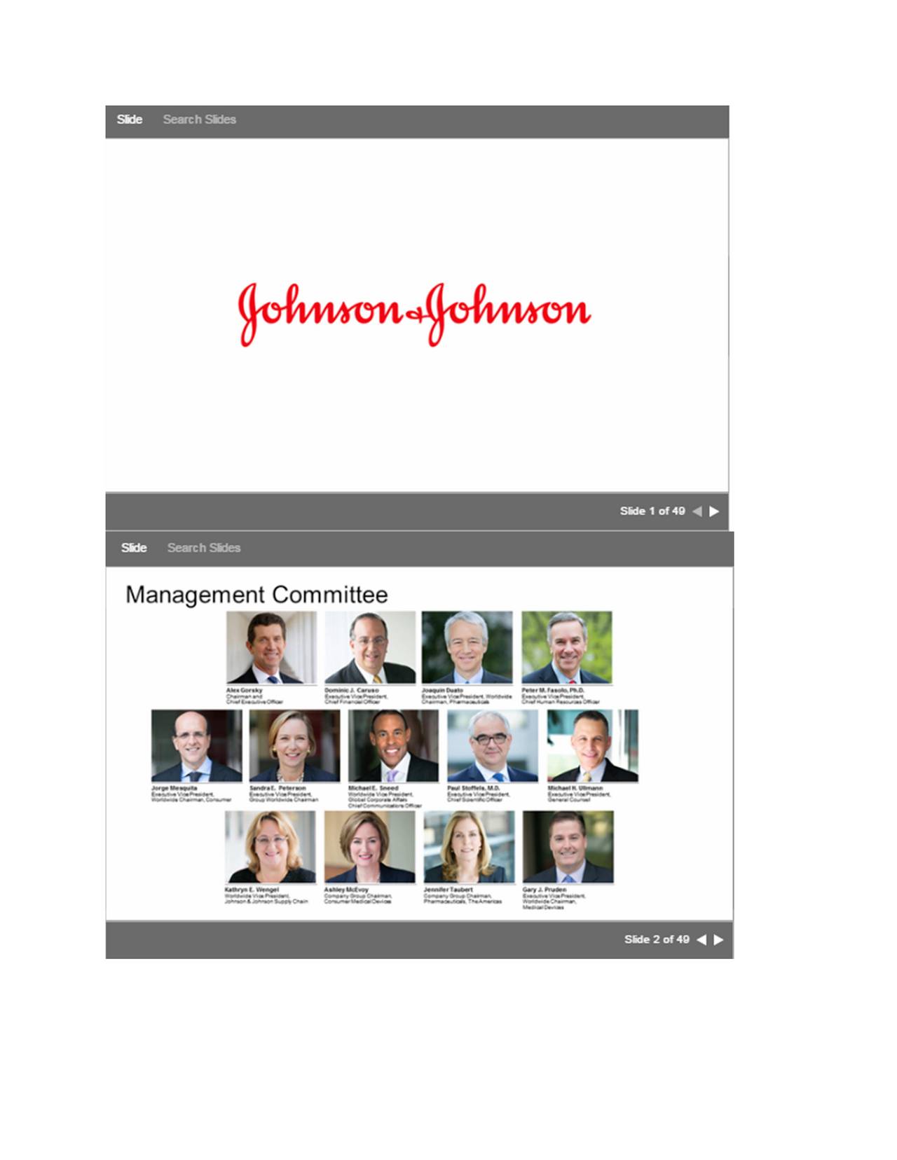 Johnson & Johnson (JNJ) Investor Presentation Slideshow (NYSEJNJ