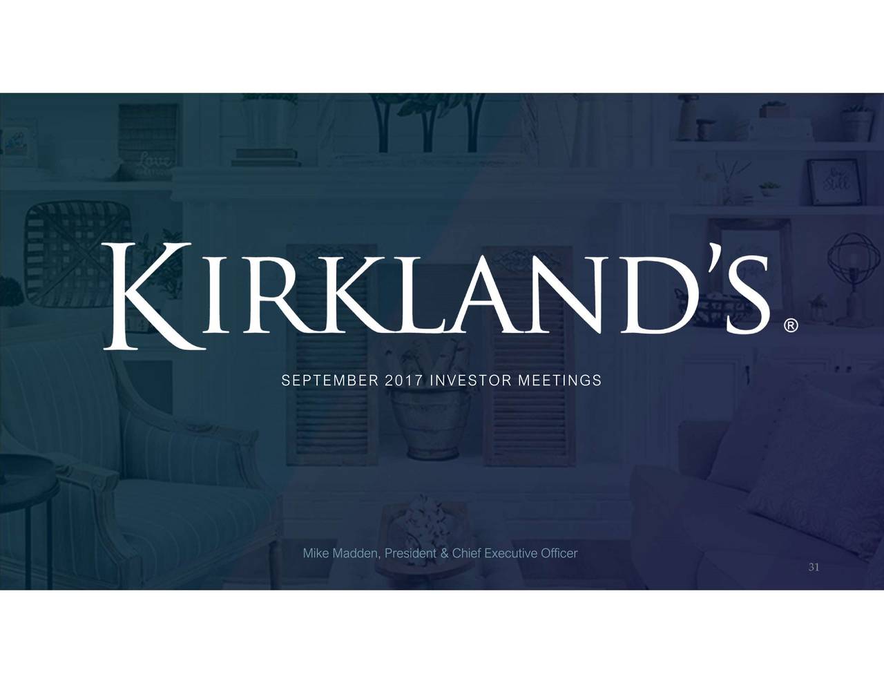 Kirkland's (KIRK) Presents At 3rd Annual B. Riley & Co. Consumer