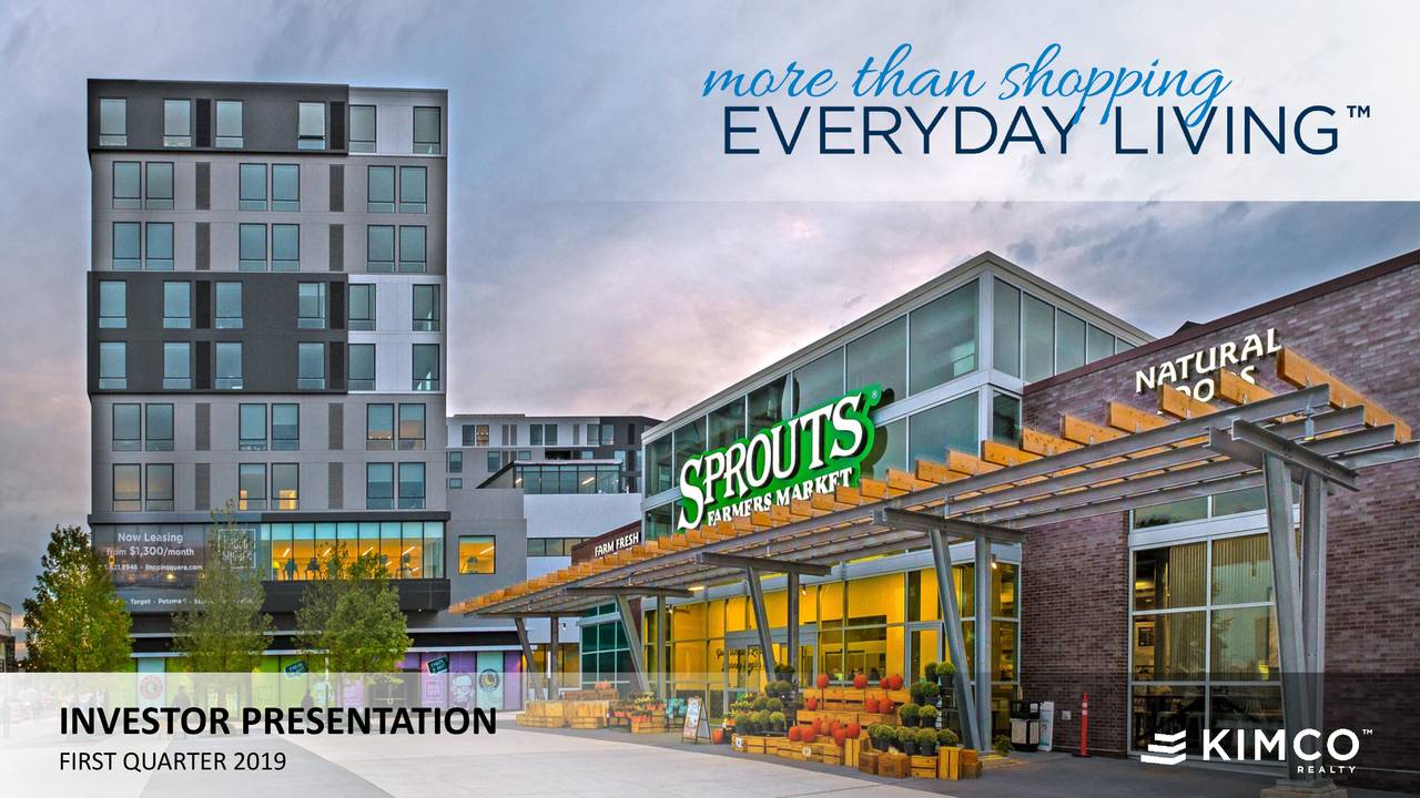 Kimco Realty (KIM) Investor Presentation Slideshow (NYSEKIM