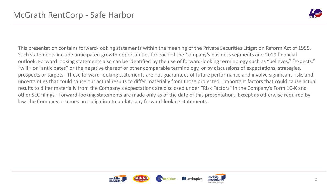 McGrath RentCorp (MGRC) Investor Presentation Slideshow (NASDAQMGRC