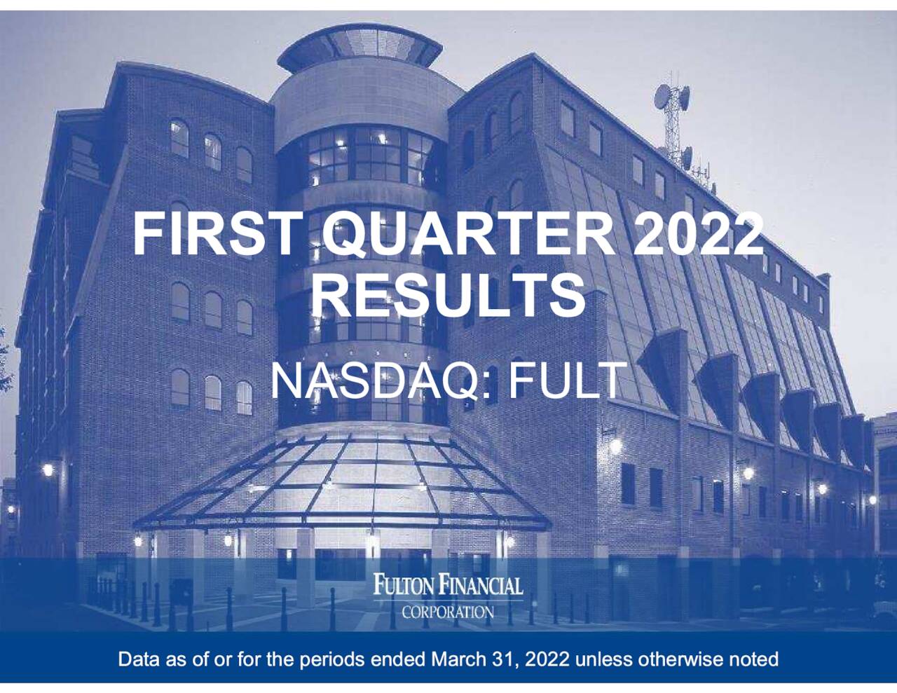 Fulton Financial Corporation 2022 Q1 Results Earnings Call