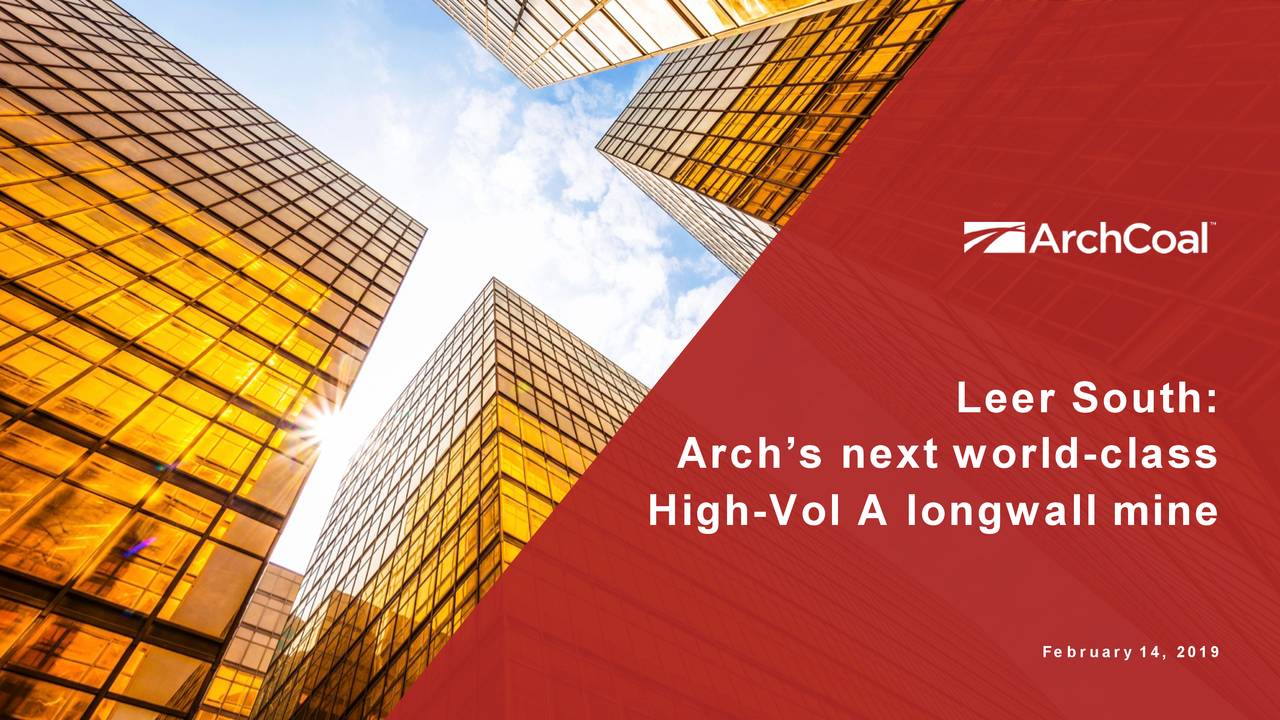 Arch Coal Inc 2018 Q4 Results Earnings Call Slides (NYSEARCH