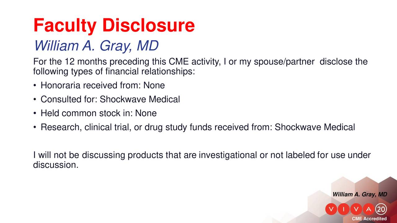 Shockwave Medical (SWAV) At DISRUPT PAD III Investor Event Slideshow