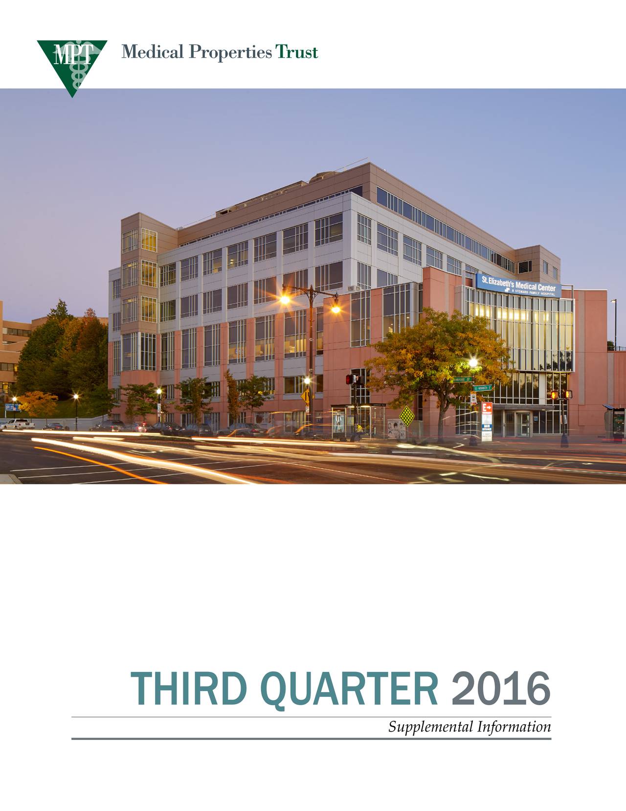 Medical Properties Trust, Inc. 2016 Q3 Results Earnings Call Slides