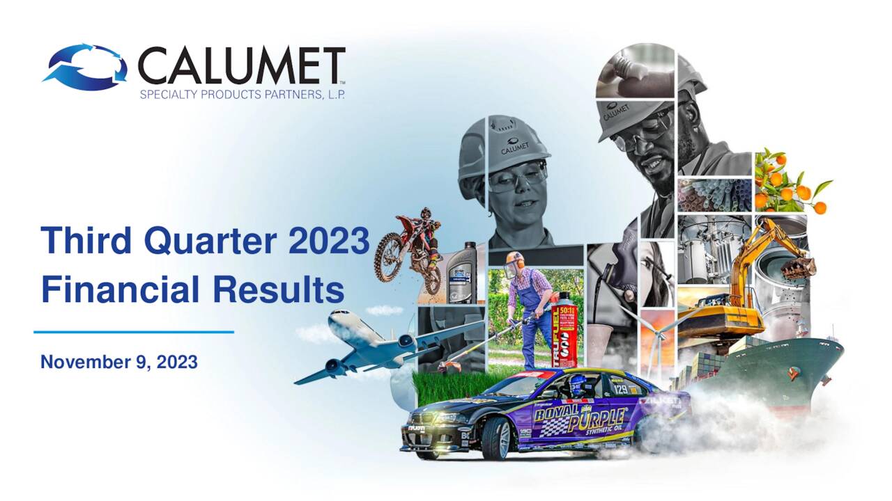 Calumet Specialty Products Partners, L.P. 2023 Q3 Results Earnings